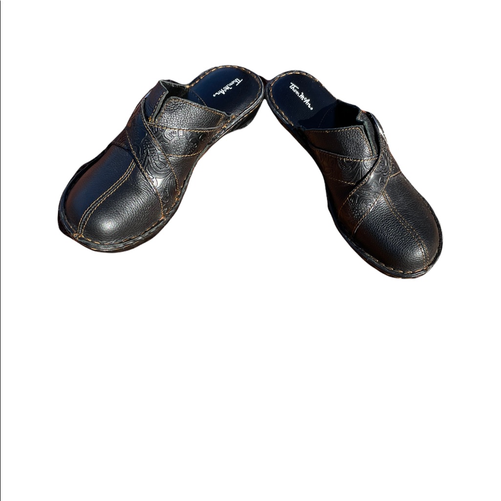 Thom Mcan Woman’s Clogs Black Size 8 M Leather